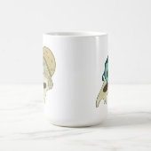 Green Avocado Surfen auf einer Pizzaseite Kaffeetasse (Mittel)