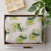 Green Avocados Wasserfarbmuster Seidenpapier (Geschenk)