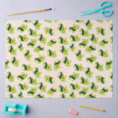 Green Avocados Wasserfarbmuster Seidenpapier (Basteln)