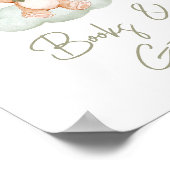 Green Baby Bear Balloon Kinderduschbücher & Gesche Poster (Ecke)