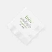 Green Baby Bicycle Serviette (Ecke)