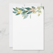 Green Baby Brunch Einladungskarte Einladung (Rückseite)