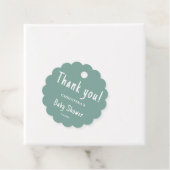 Green Baby Dusche Runde Geschenkanhänger (Beispiel)