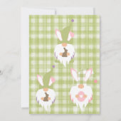 Green Baby Dusche von Ostergnomes Danke Karte (Rückseite)