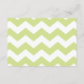 Green Baby Dusche Windeln Raffle Ticket Begleitkarte (Rückseite)