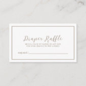 Green Baby Dusche Windelwanne Umschließkarte Begleitkarte (Vorderseite)