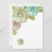 Green Baby in Bloom Brunch Dusche Einladung (Rückseite)