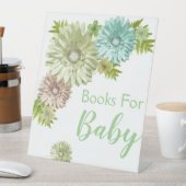 Green Baby in Bloom Brunch Dusche Sockelschild (In Situ)