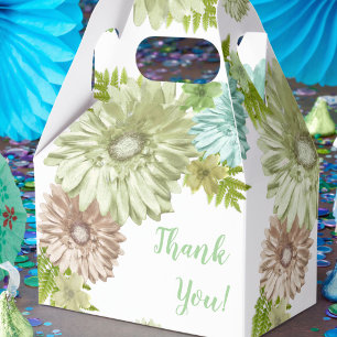 Green Baby in Bloom Brunch Dusche Vielen Dank Geschenkschachtel
