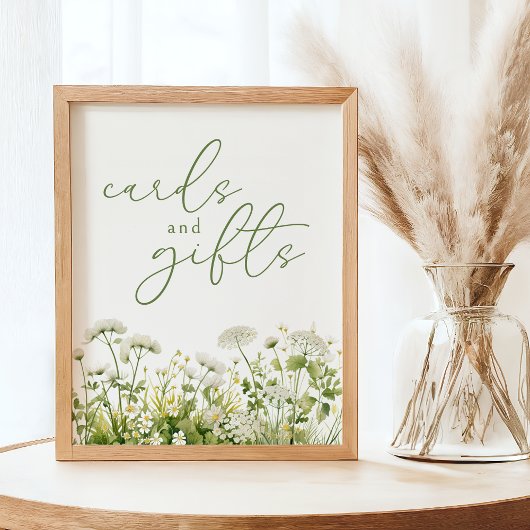 Green Baby in Bloom Wildblume Karten und Geschenke Poster