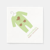 Green Baby Outfit Babydusche Serviette (Vorderseite)