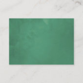 Green Baby Shower Book Request Begleitkarte (Rückseite)