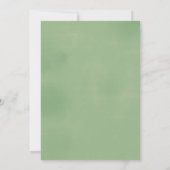 Green Baby Shower Einladung Baby Duschkarte (Rückseite)