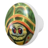 Green Baby Turtle Drawer Door Cabinet Knob Kinder Keramikknauf (Rechts)