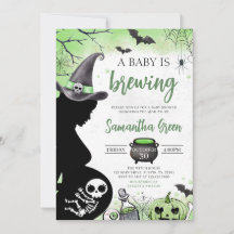 Green Baby wird Halloween Baby Dusche brauen