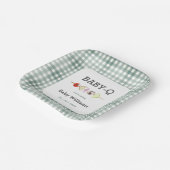 Green Babyque GRILLEN Couple Baby Dusche Pappteller (Gewinkelt)