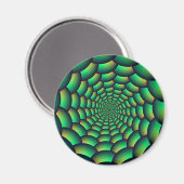 Green Ball Spiral Tunnel Magnet (Vorderseite/Rückseite)