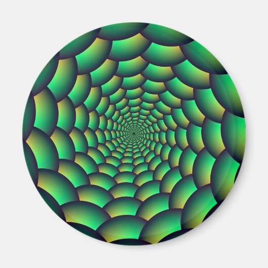 Green Ball Spiral Tunnel Magnet (Vorne)