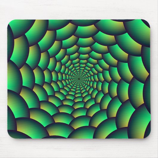 Green Ball Spiral Tunnel Mousepad (Vorne)