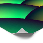 Green Ball Spiral Tunnel Poster (Ecke)