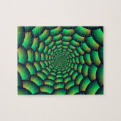 Green Ball Spiral Tunnel Puzzle (Horizontal)
