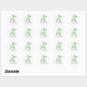 Green Balloon Dog Gunst Sticker (Blatt)