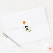 Green Balloon Girl Sticker (Umschlag)
