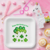 Green Balloons Irish Birthday St. Pat's Party Pappteller (Party)