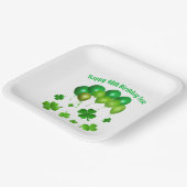 Green Balloons Irish Birthday St. Pat's Party Pappteller (Gewinkelt)