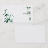Green Bamboo Business Card Visitenkarte (Vorne/Hinten)