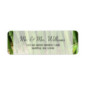 Green Bamboo Custom Address Label (Vorne)