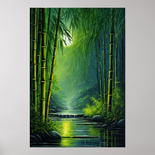 Green Bamboo Haven Poster (Vorne)