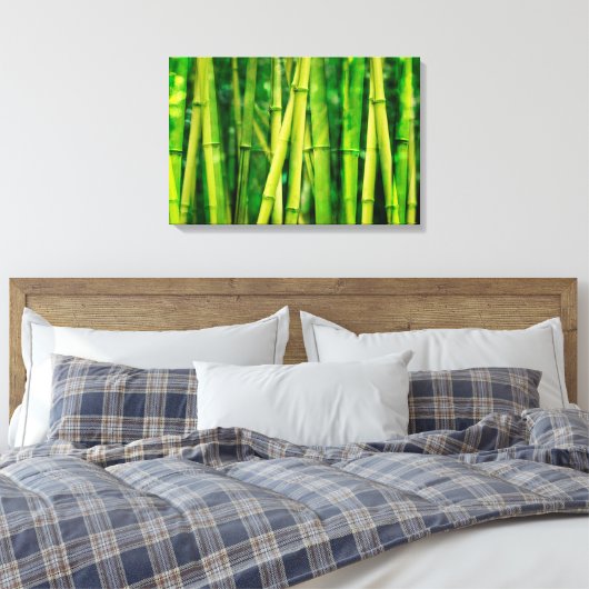 Green Bamboo Leinwanddruck (Insitu (Schlafzimmer))