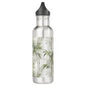 Green Bamboo Mindfulness Yoga Edelstahlflasche (Links)