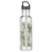 Green Bamboo Mindfulness Yoga Edelstahlflasche (Rückseite)