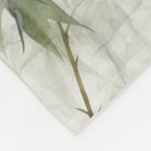 Green Bamboo Mindfulness Yoga Fleecedecke (Ecke)
