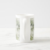 Green Bamboo Mindfulness Yoga Porzellantasse (Rückseite)