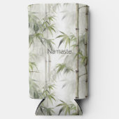 Green Bamboo Mindfulness Yoga Selters Dosenkühler (Vorderseite)