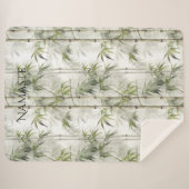 Green Bamboo Mindfulness Yoga Sherpadecke (Vorderseite (Horizontal))