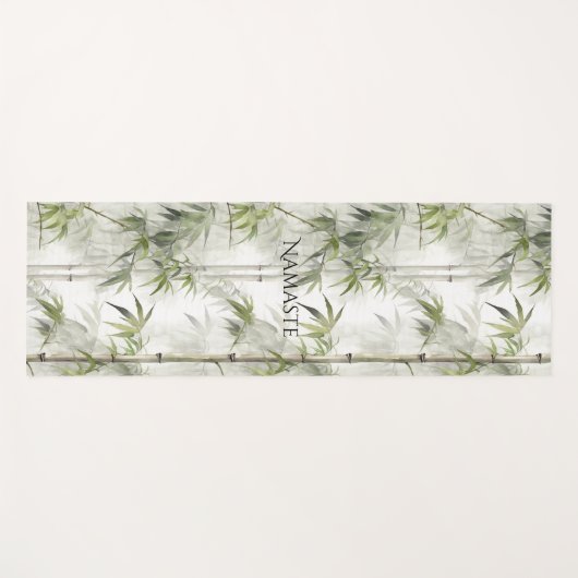 Green Bamboo Mindfulness   Yogamatte (Vorderseite (Horizontal))