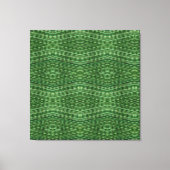 Green Bamboo Modern Diamond Pattern Leinwanddruck (Vorderseite)