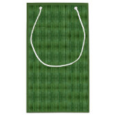 Green Bamboo Reed Muster Geschenktasche Kleine Geschenktüte (Rückseite)