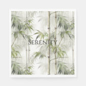 Green Bamboo Serenity Serviette (Vorderseite)