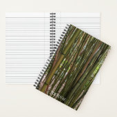 Green Bamboo Stalks Botanisch Notizblock (Innen)