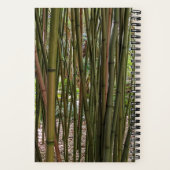 Green Bamboo Stalks Botanisch Notizblock (Rückseite)