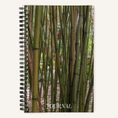 Green Bamboo Stalks Botanisch Notizblock (Vorderseite)