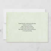 Green Bamboo Stalks Naturfotografie Dankeskarte (Rückseite)