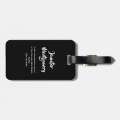 Green Bamboo Stalks Naturfotografie Gepäckanhänger (Rückseite horizontal)