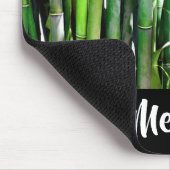 Green Bamboo Stalks Naturfotografie Mousepad (Ecke)