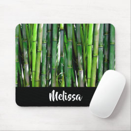 Green Bamboo Stalks Naturfotografie Mousepad